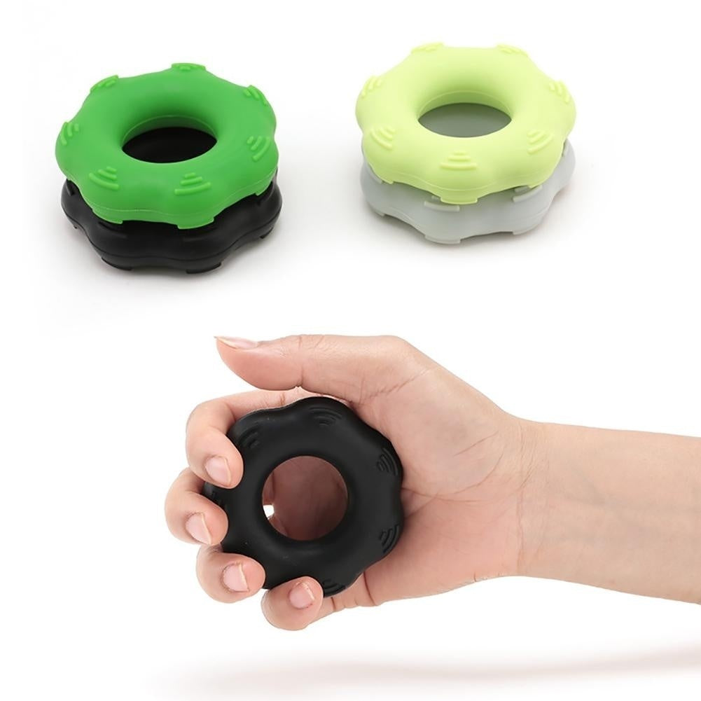 Hand Massage Grip Finger Strength Exercise Training Rehabilitation Silicone Ring