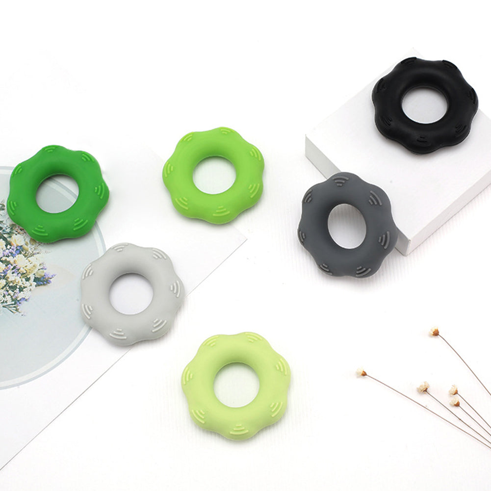Hand Massage Grip Finger Strength Exercise Training Rehabilitation Silicone Ring