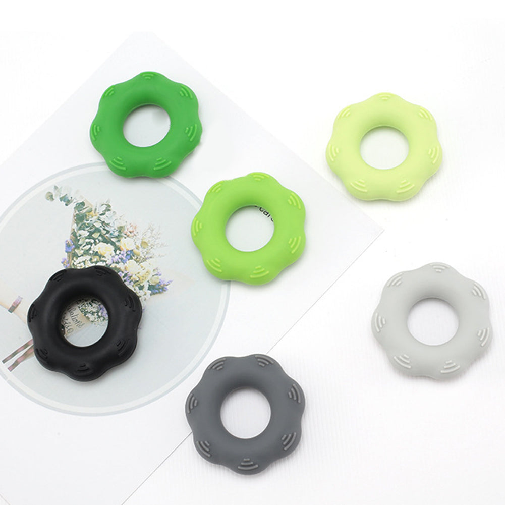 Hand Massage Grip Finger Strength Exercise Training Rehabilitation Silicone Ring