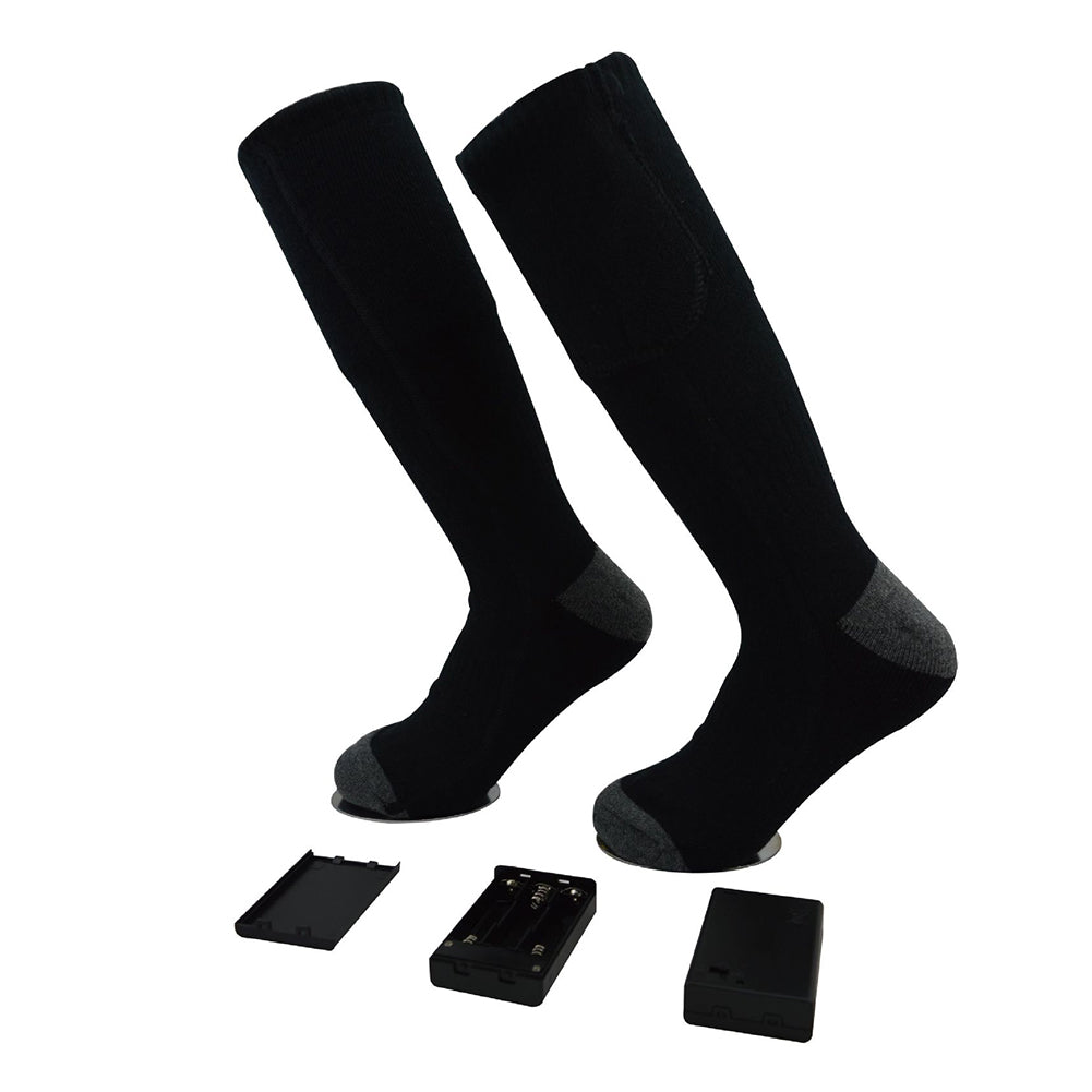 Battery Heated Electric Heating Cotton Unisex Long Socks Winter Foot Warmer