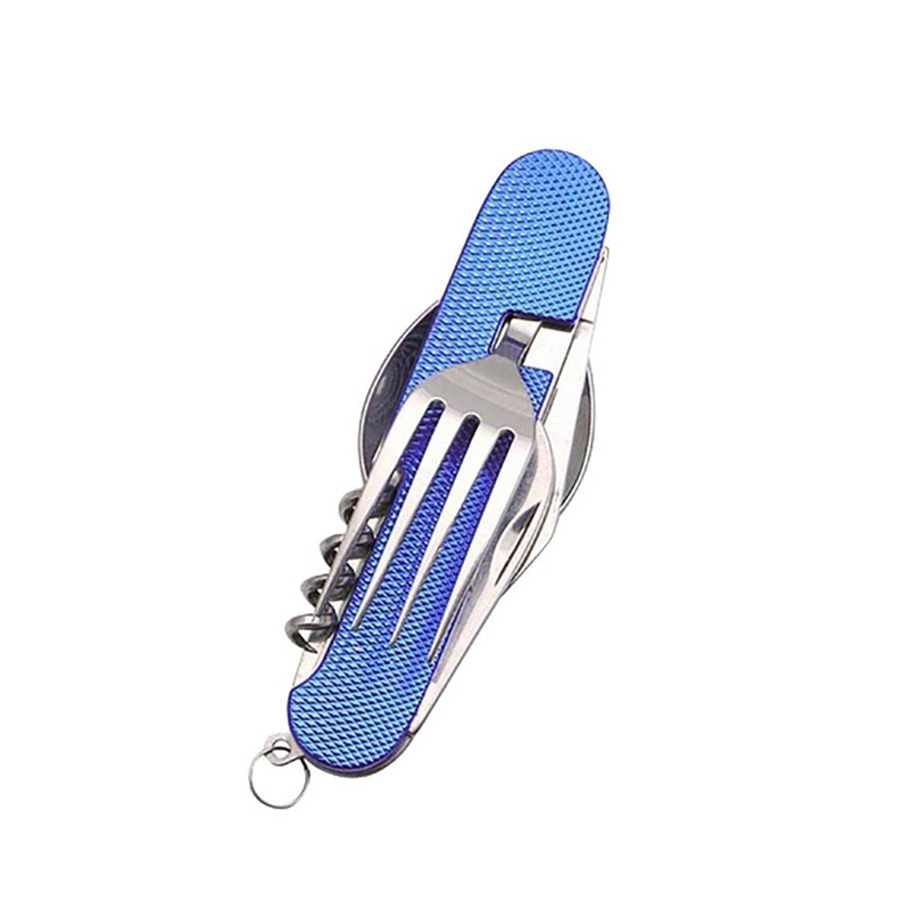 Multifunction 3-in-1 Outdoor Travel Camping Hiking Folding Spoon Fork Knife