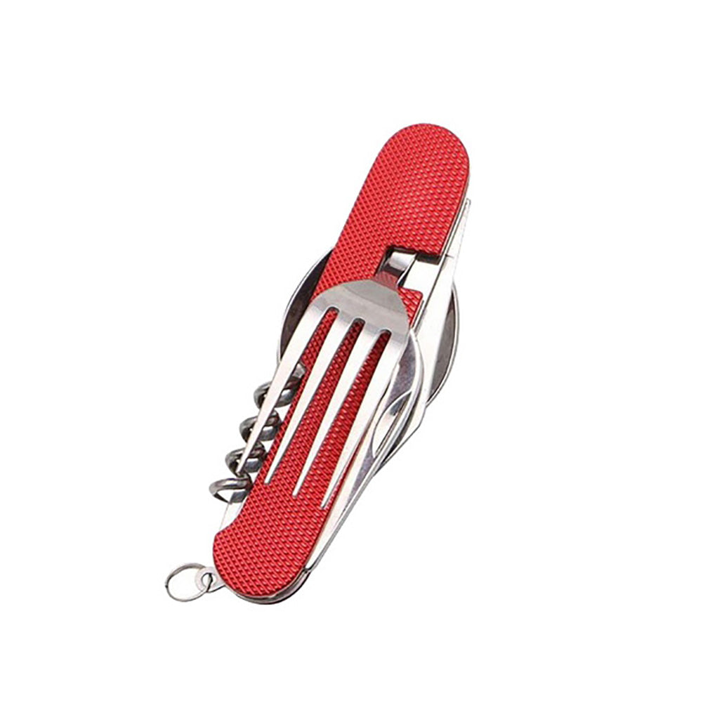 Multifunction 3-in-1 Outdoor Travel Camping Hiking Folding Spoon Fork Knife