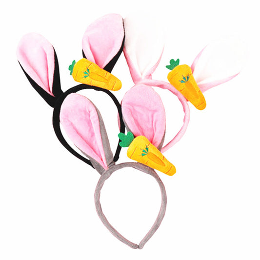 Girl Lovely Rabbit Ears LED Hair Hoop Headband Photo Prop Party Headwear Decor