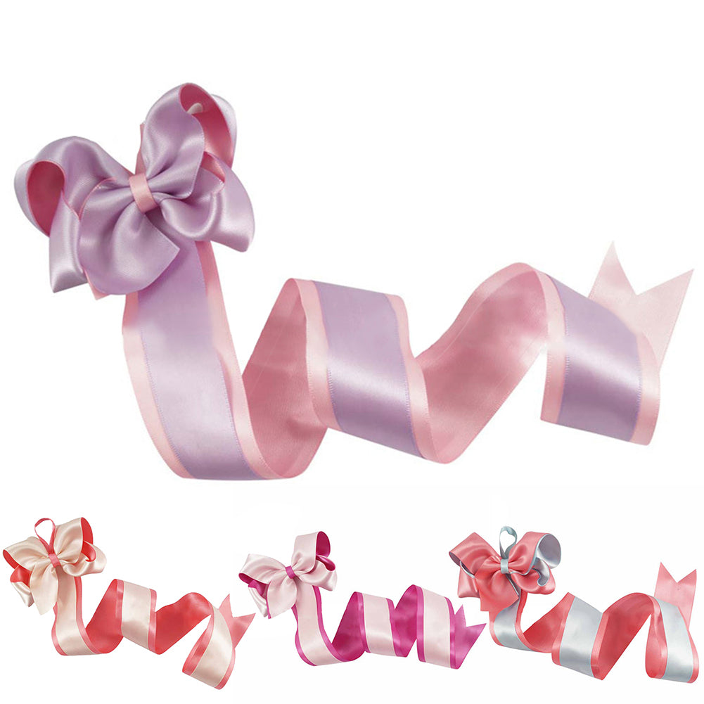 Double Layers Kids Girls Ribbon Bowkont Hairpin Hair Clip Party Pageant Headwear