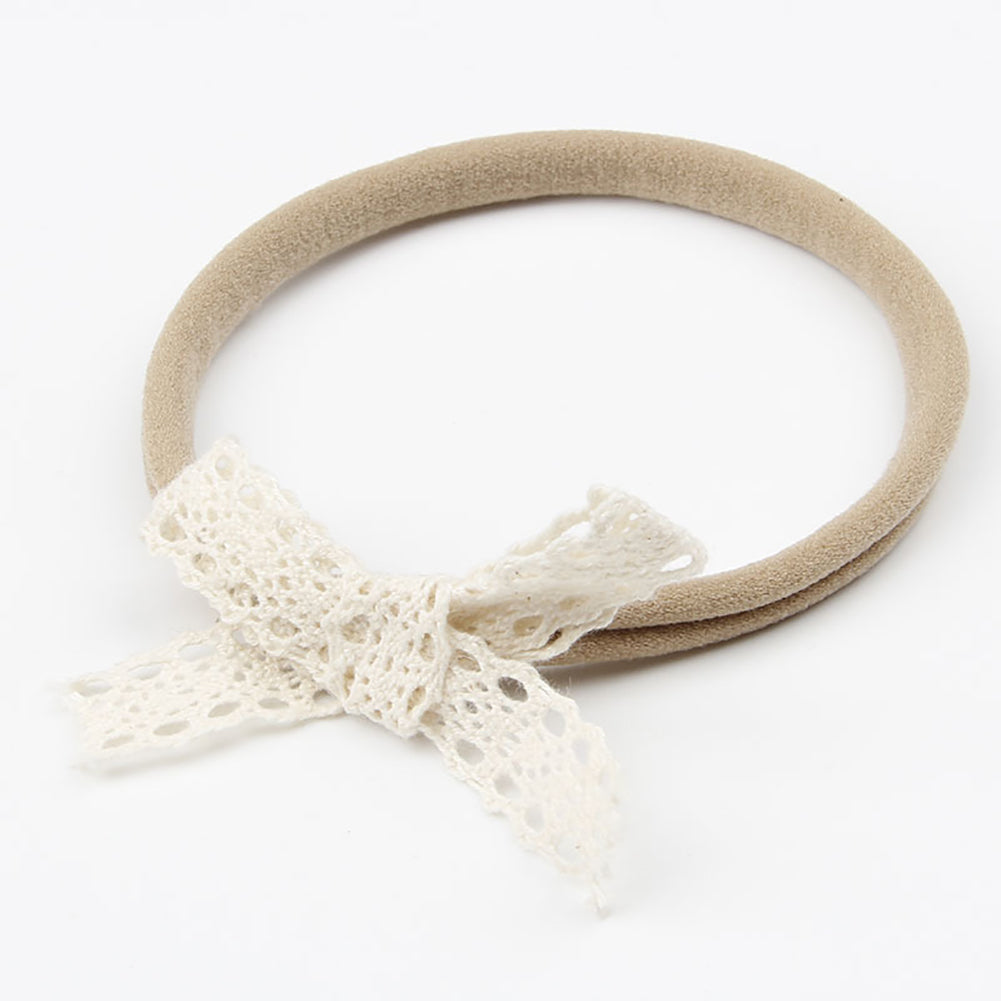 4Pcs/Set Cute Lace Bowknot Infant Baby Elastic Hairband Headband Hair Accessory