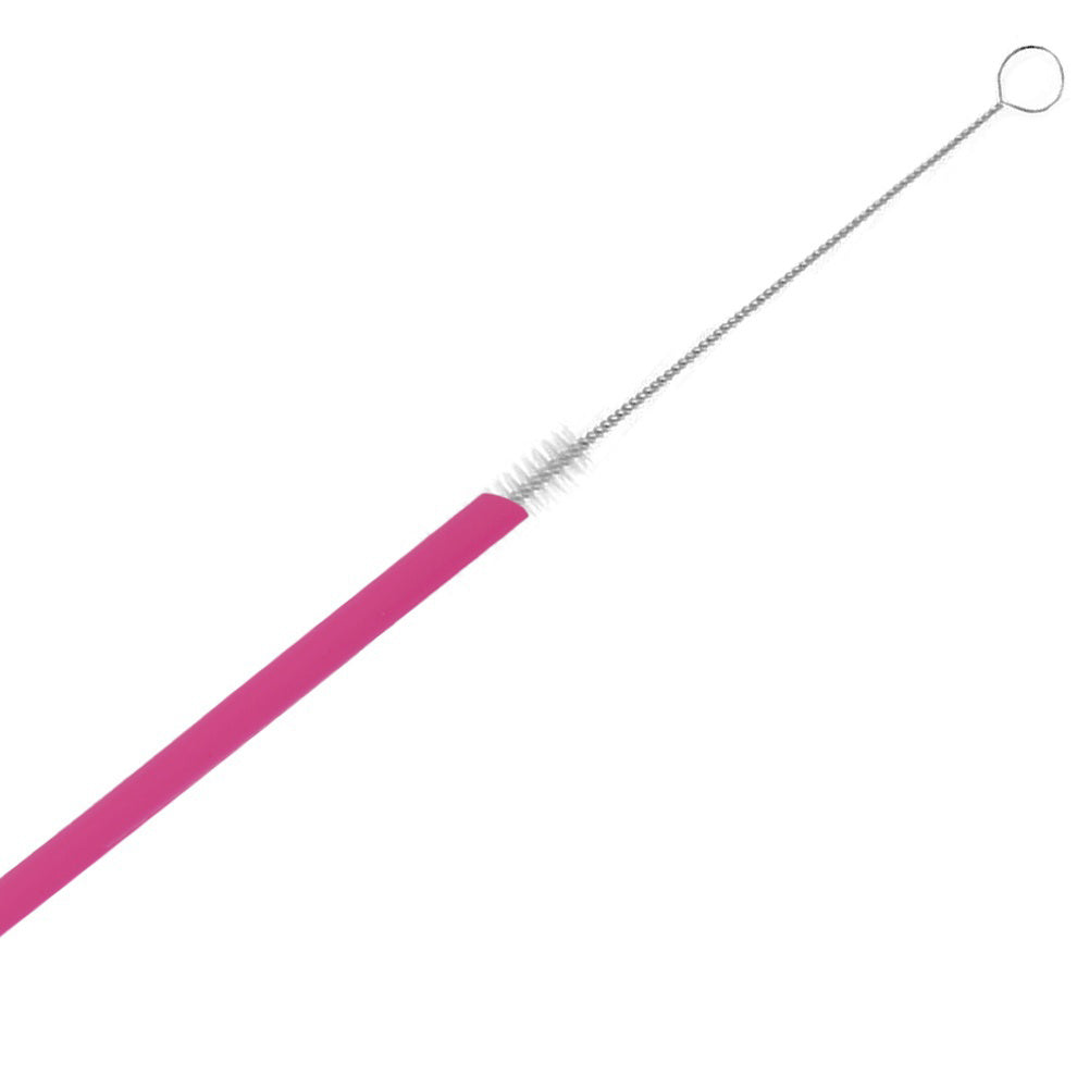 6Pcs Reusable Drinking Straws Silicone with Brush Milk Home Tea Coffee Shop Tool