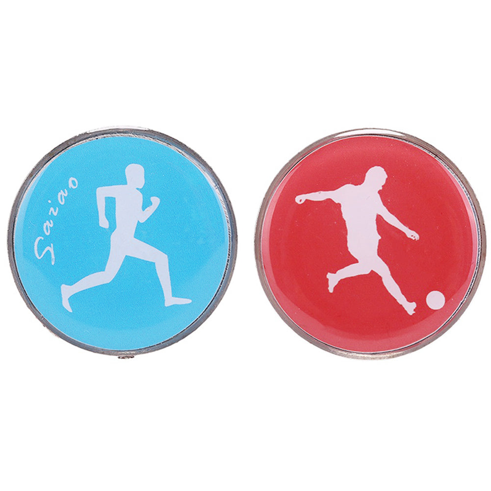 1Pc Sports Football Pattern Pick Edge Referee Side Toss Coin for Kids Adults