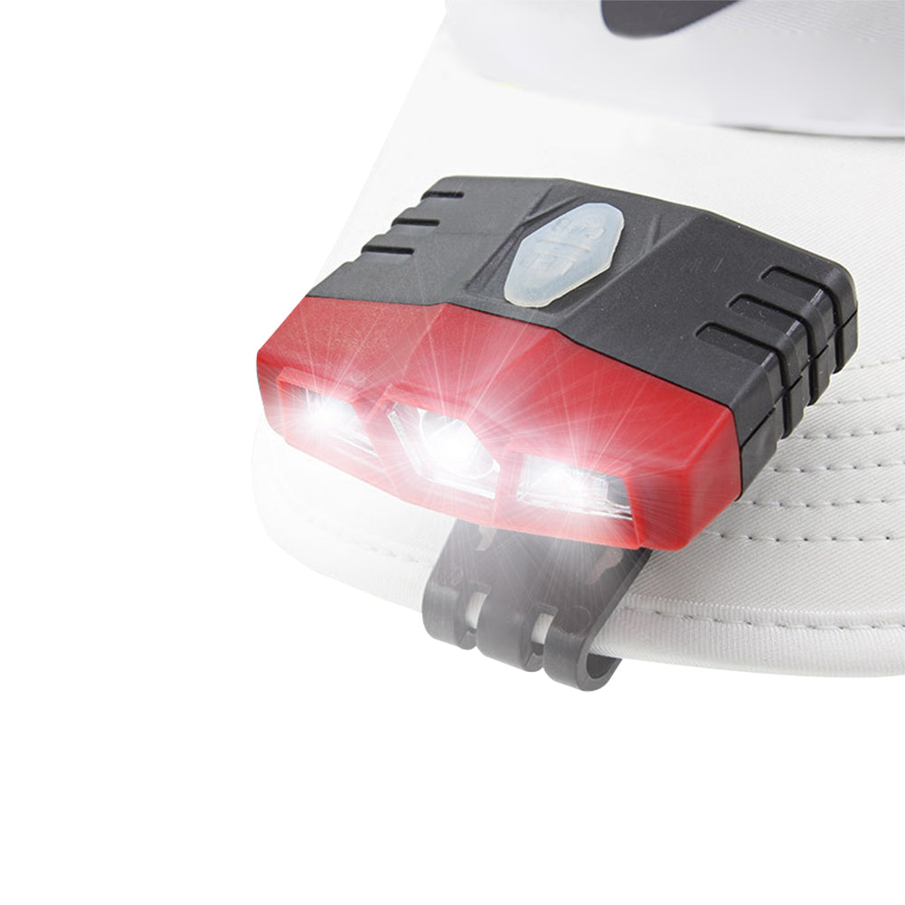 Outdoor Cap Lamp Rechargeable USB COB Sensor Headlamp Fishing Clip-On Hat Light