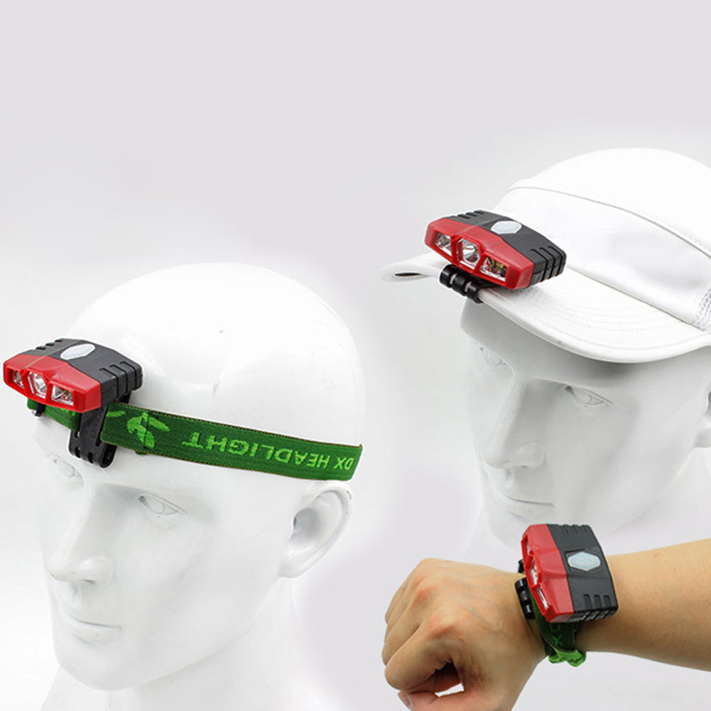 Outdoor Cap Lamp Rechargeable USB COB Sensor Headlamp Fishing Clip-On Hat Light