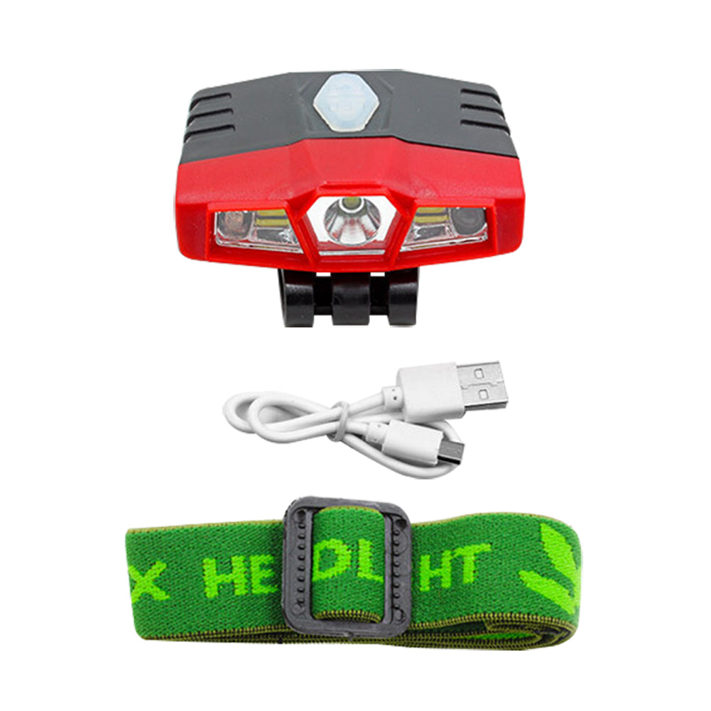 Outdoor Cap Lamp Rechargeable USB COB Sensor Headlamp Fishing Clip-On Hat Light