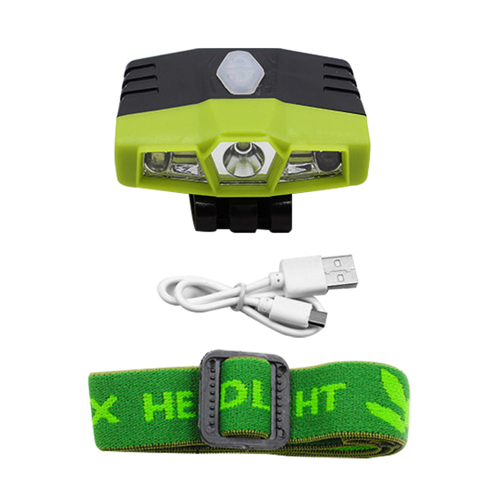 Outdoor Cap Lamp Rechargeable USB COB Sensor Headlamp Fishing Clip-On Hat Light