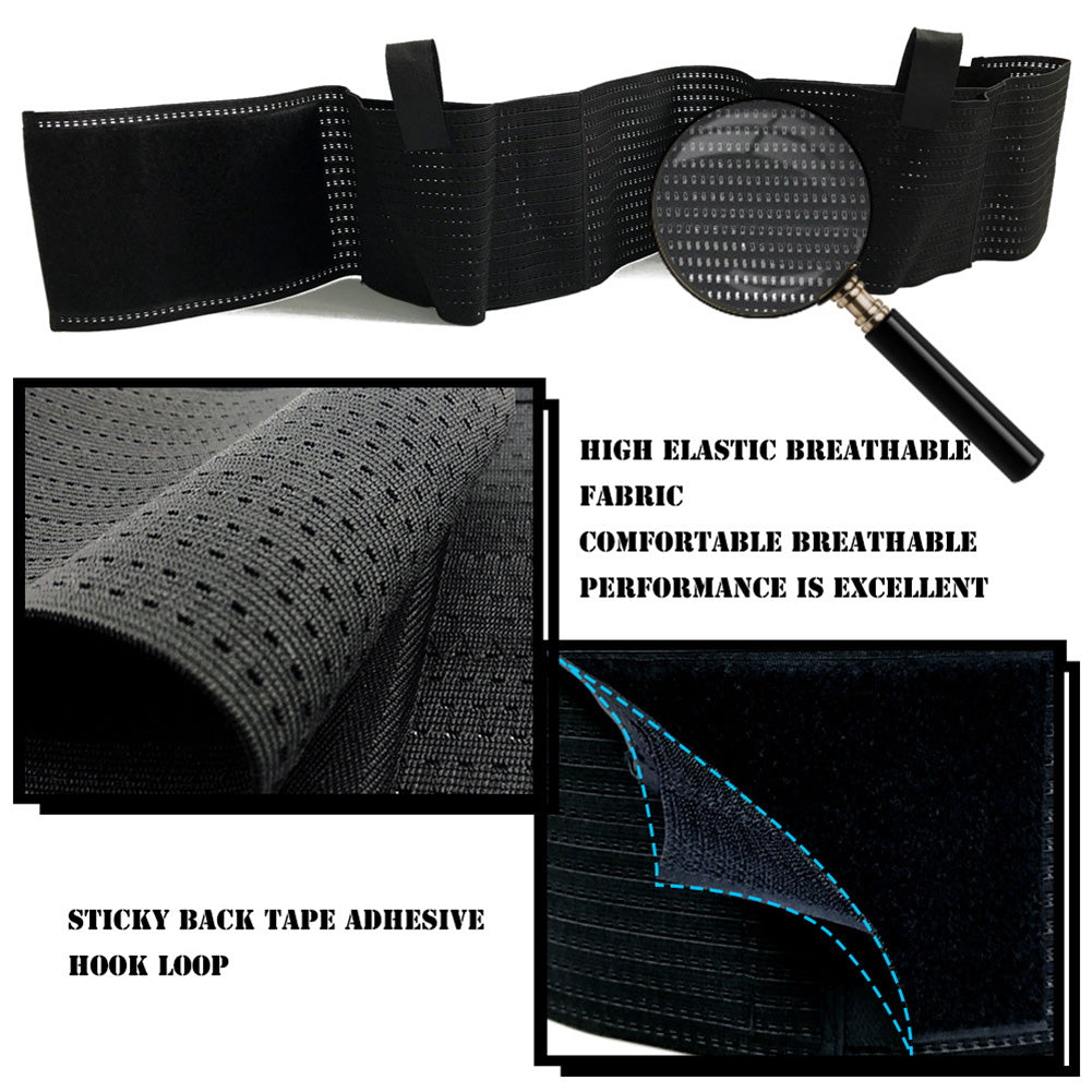 Outdoor Concealed Adjustable Tactical 2 Pouch Belly Band Elastic Waist Holster