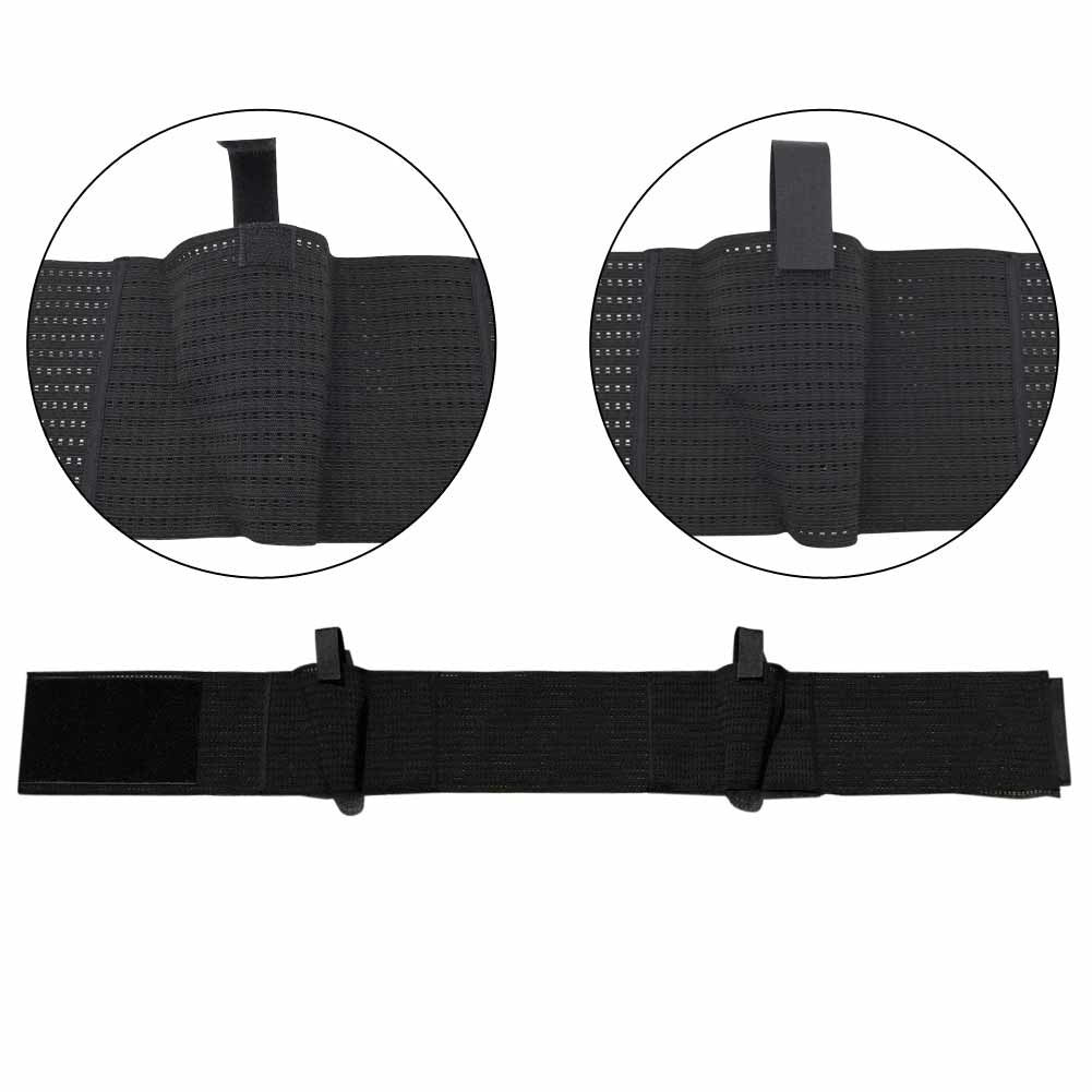 Outdoor Concealed Adjustable Tactical 2 Pouch Belly Band Elastic Waist Holster