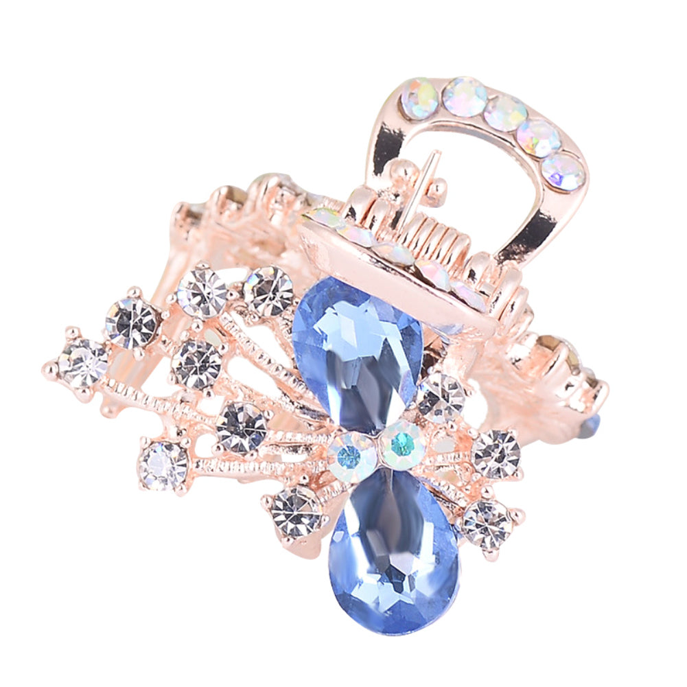 Fashion Women Shiny Rhinestone Bowknot Hairclip Hairpin Hair Accessories