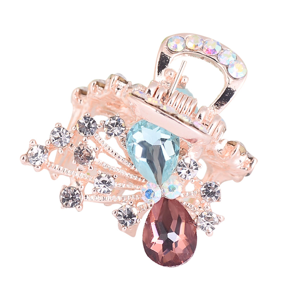 Fashion Women Shiny Rhinestone Bowknot Hairclip Hairpin Hair Accessories