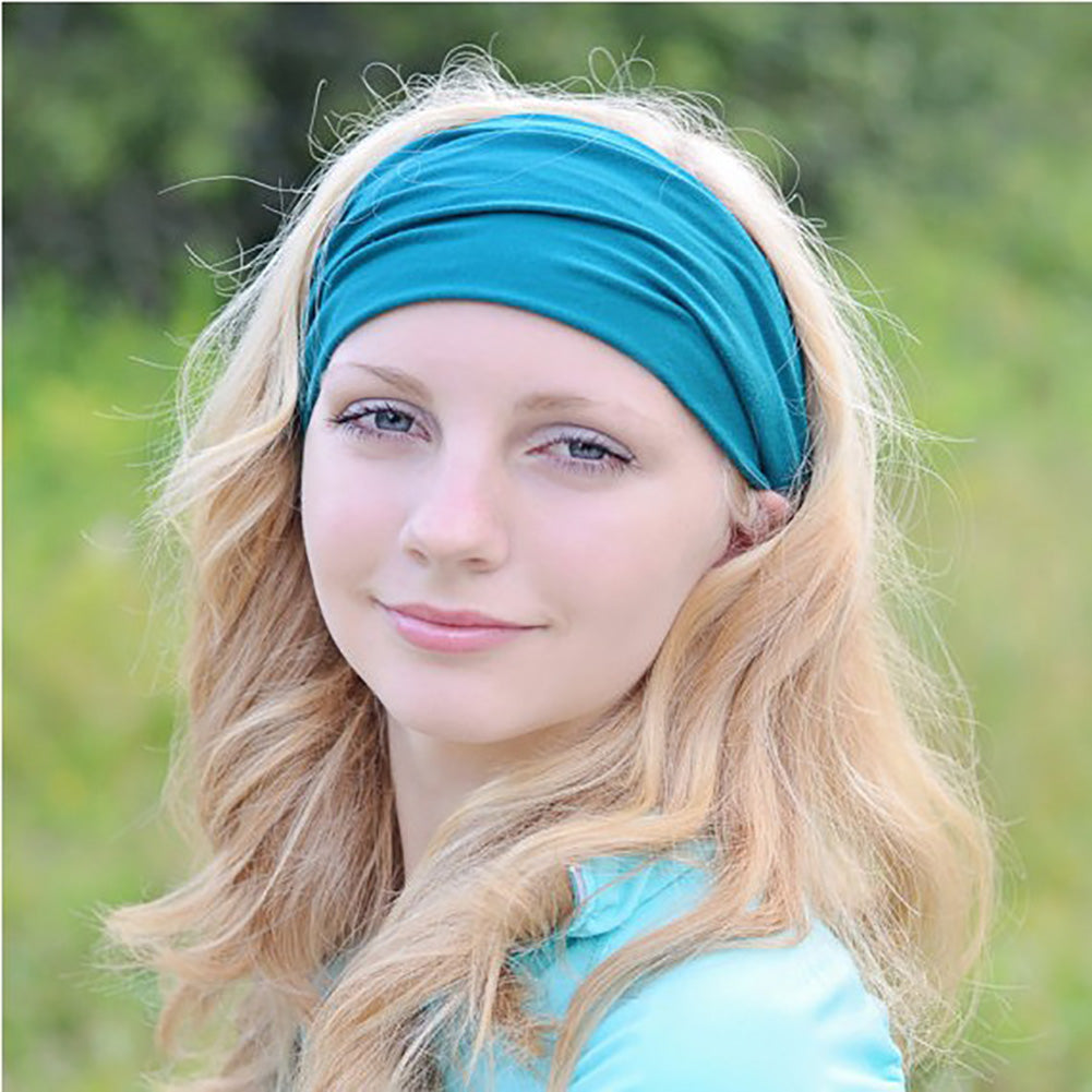Solid Color Cosmetic Bath Shower Makeup Wash Face Hair Holder Headband Hairband
