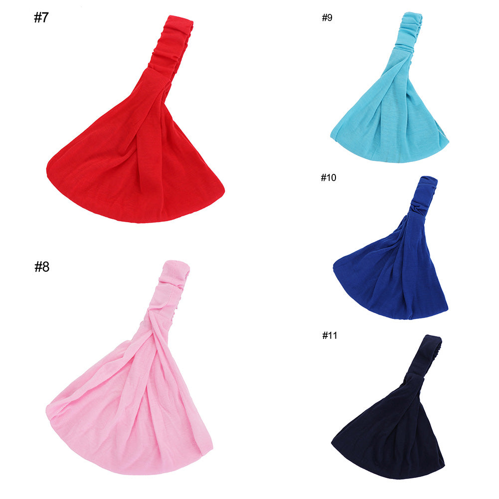 Solid Color Cosmetic Bath Shower Makeup Wash Face Hair Holder Headband Hairband