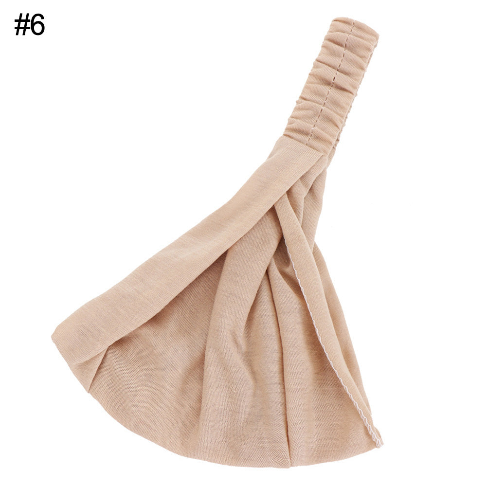 Solid Color Cosmetic Bath Shower Makeup Wash Face Hair Holder Headband Hairband