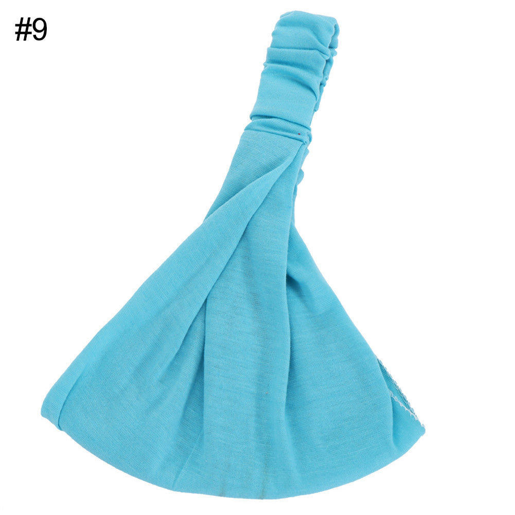 Solid Color Cosmetic Bath Shower Makeup Wash Face Hair Holder Headband Hairband