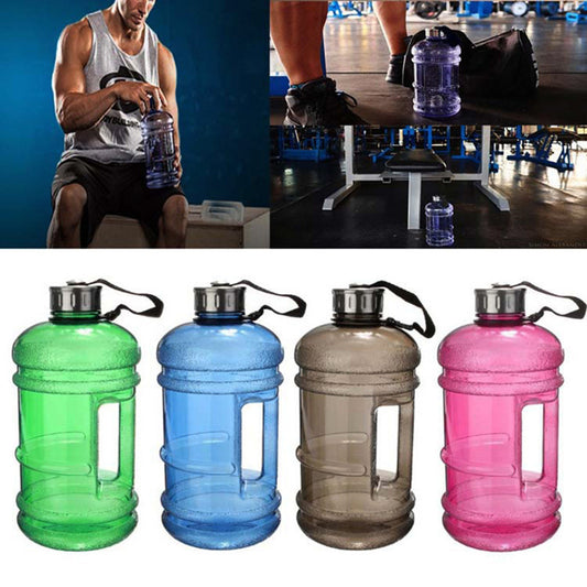 2.2L/1L Large Big Drink Water Cap Cup Gym Workout Sport Training Water Bottle