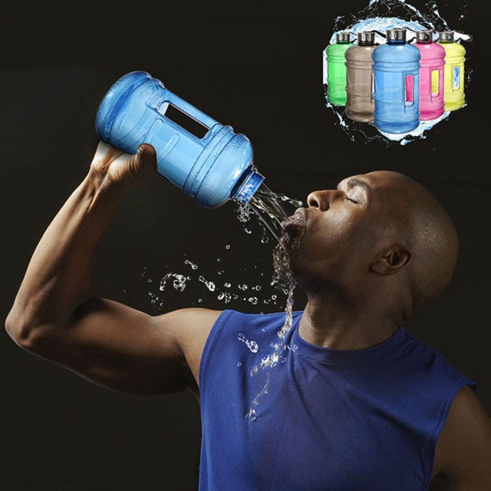 2.2L/1L Large Big Drink Water Cap Cup Gym Workout Sport Training Water Bottle