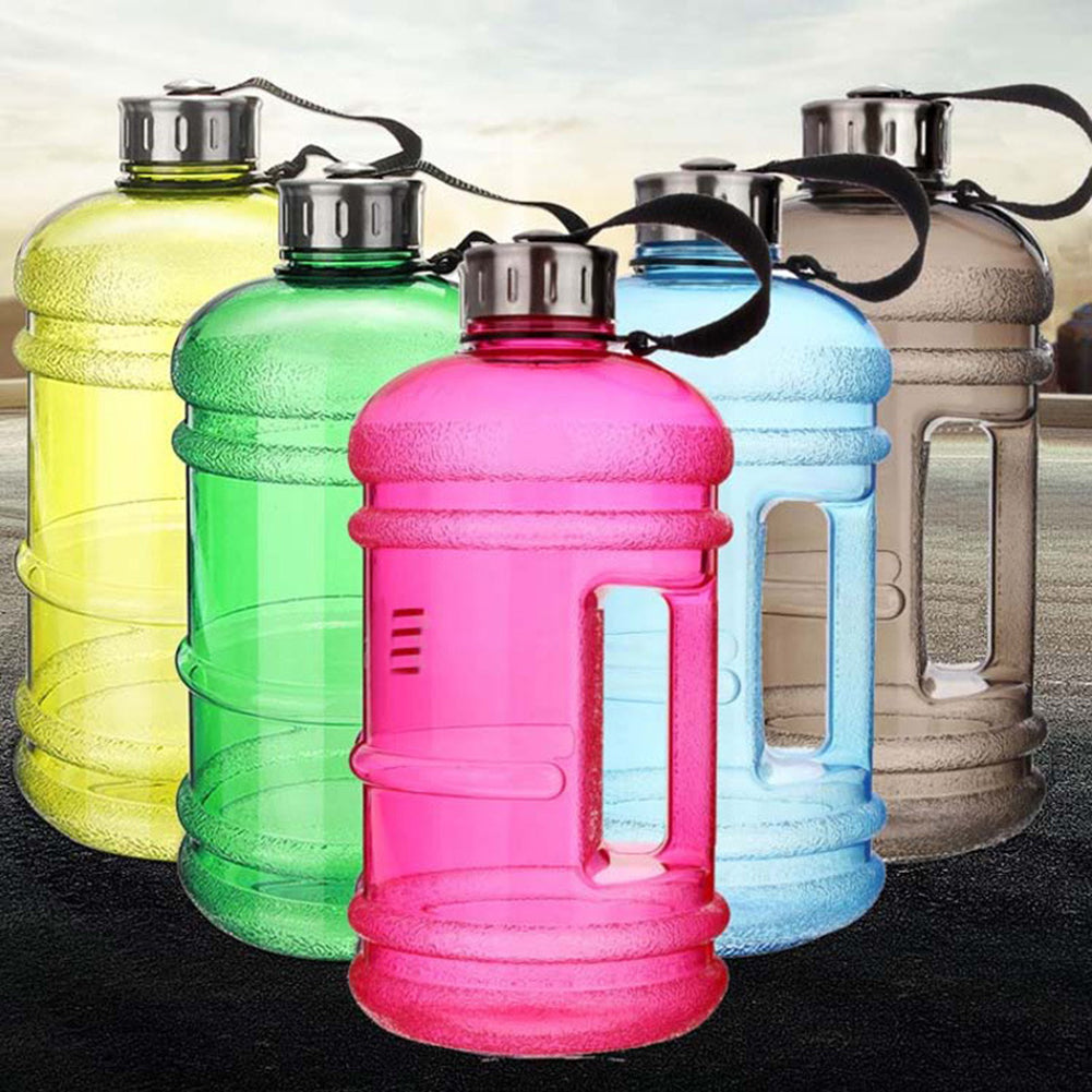 2.2L/1L Large Big Drink Water Cap Cup Gym Workout Sport Training Water Bottle