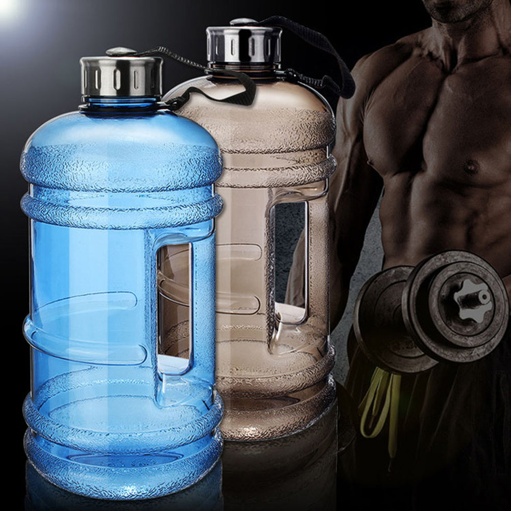 2.2L/1L Large Big Drink Water Cap Cup Gym Workout Sport Training Water Bottle