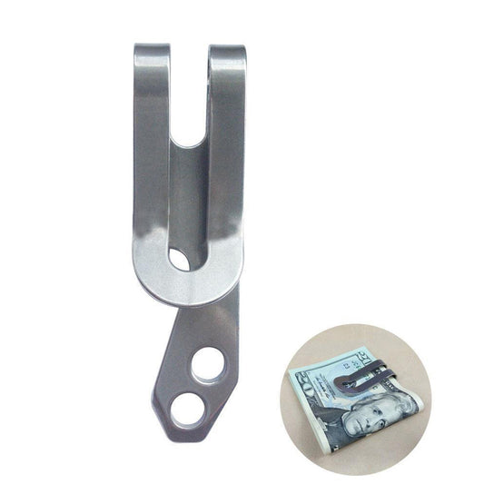 Multi-Function Stainless Steel Money Clip Belt Hanger Bottle Opener EDC Tool