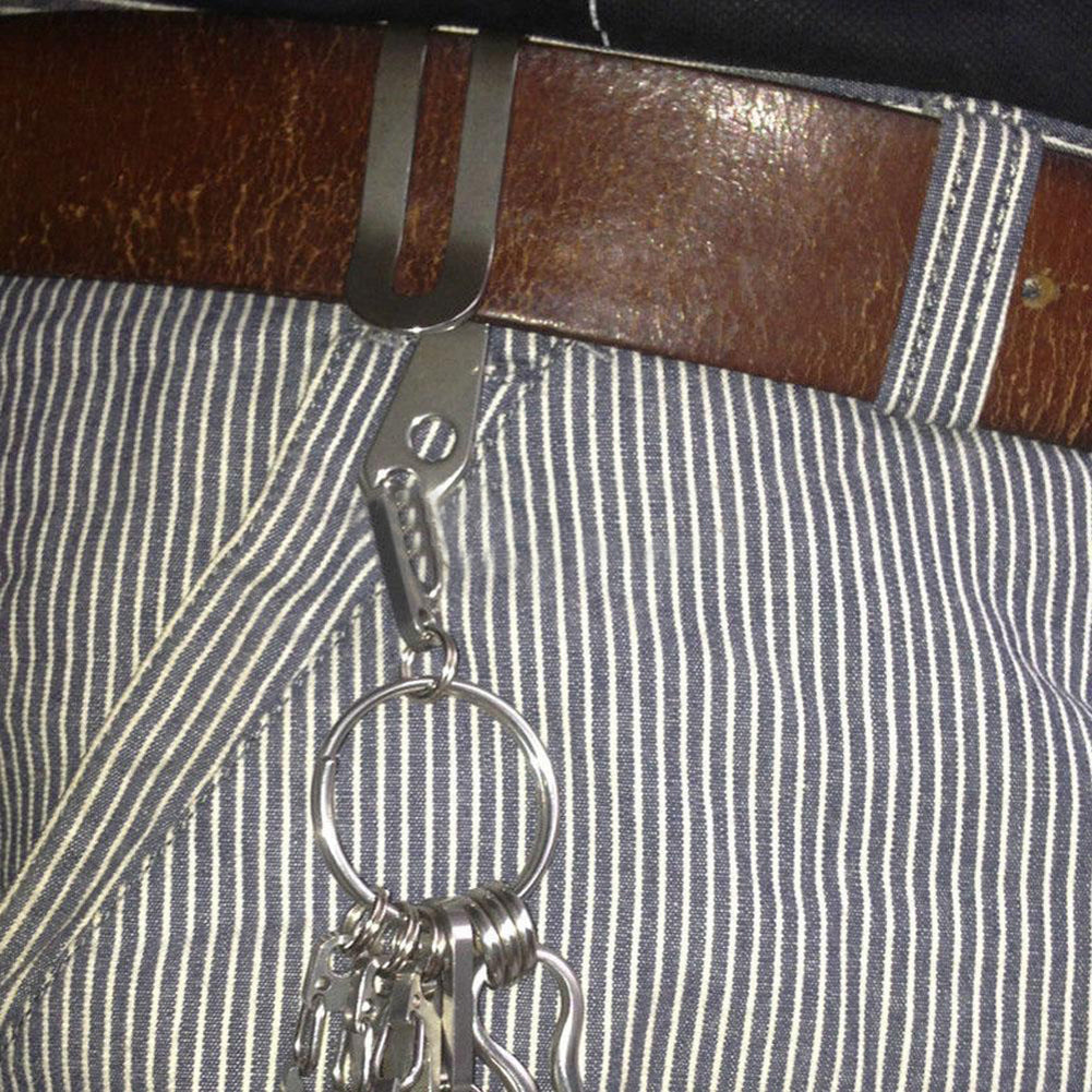 Multi-Function Stainless Steel Money Clip Belt Hanger Bottle Opener EDC Tool