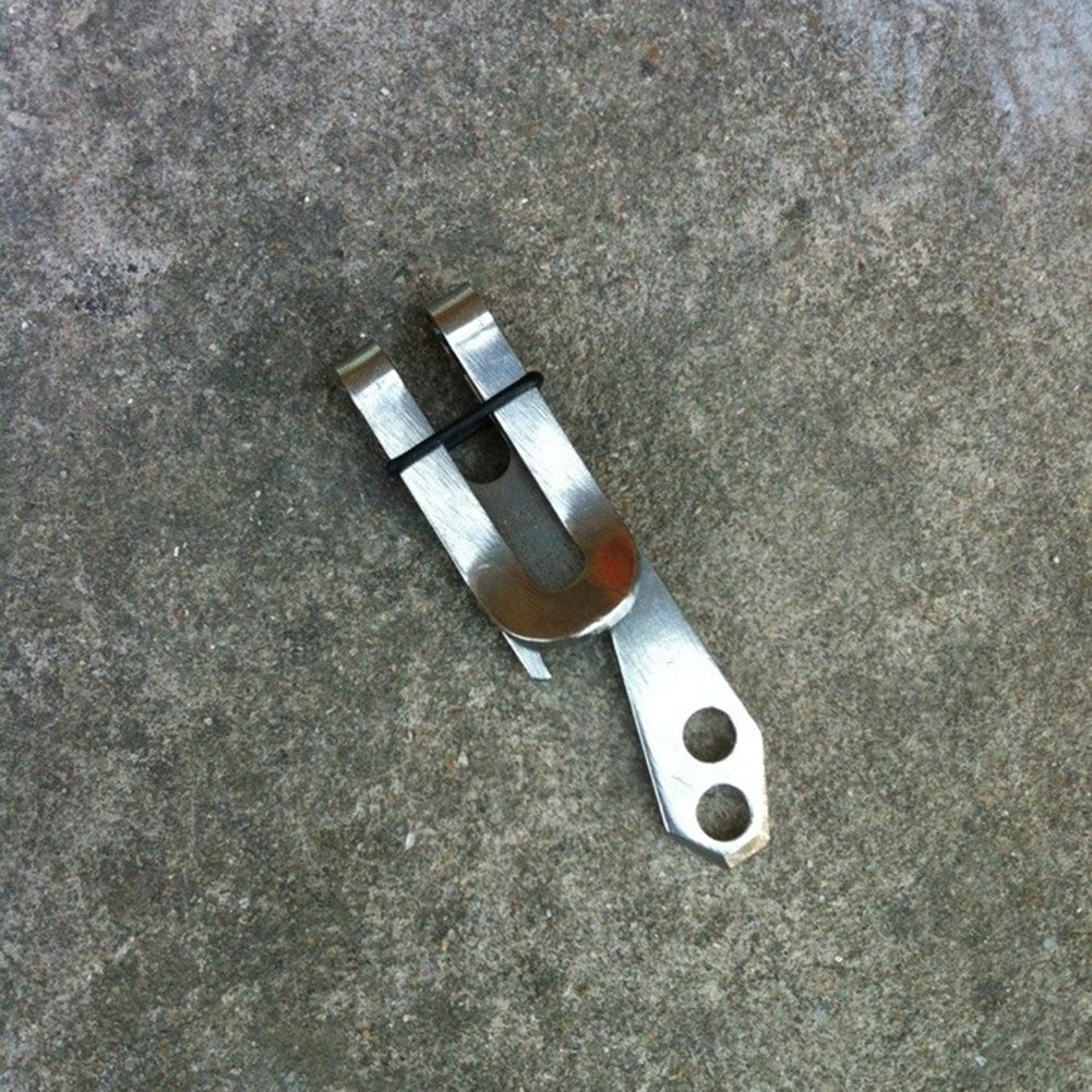 Multi-Function Stainless Steel Money Clip Belt Hanger Bottle Opener EDC Tool