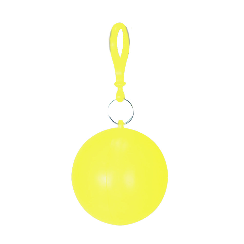 Outdoor Raincoat Ball Disposable Camping Fishing Tourism Emergency Keychain