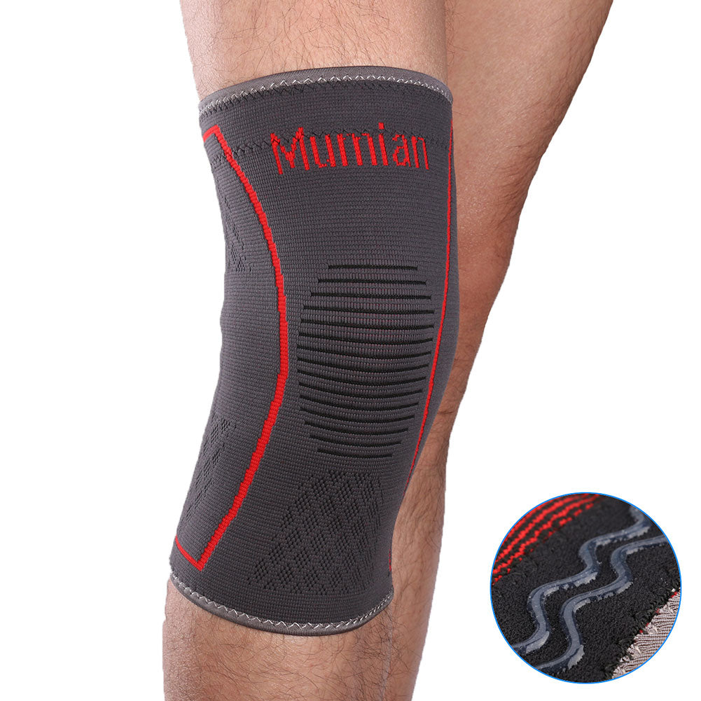 Outdoor Sport Knee Support Pad High Compression Silicone Anti-slip Sleeve Brace