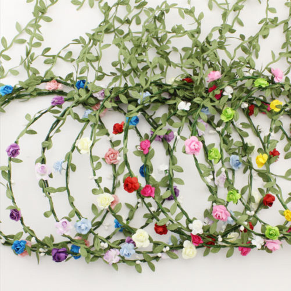 Wedding Party Decor Floral Wreath Flower Festival Forehead Headband Hair Garland