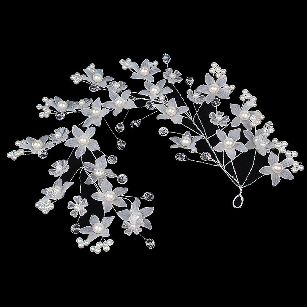 Fashion Faux Pearl Flower Headwear Women Bridal Wedding Party Hair Accessories
