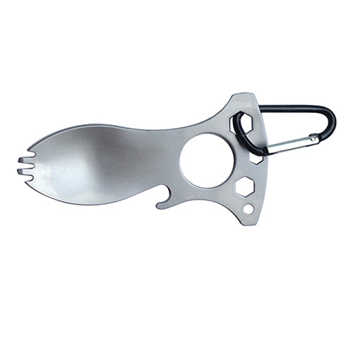 5 in 1 Pocket EDC Screwdriver Bottle Opener Spoon Survival Kit Camping Gear
