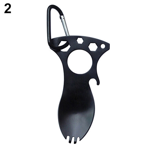 5 in 1 Pocket EDC Screwdriver Bottle Opener Spoon Survival Kit Camping Gear