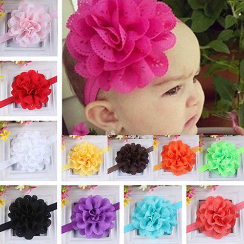 Baby Girls Kids Fashion Hollow Lace Flower Headband Headwear Hair Band Accessory