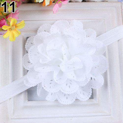 Baby Girls Kids Fashion Hollow Lace Flower Headband Headwear Hair Band Accessory