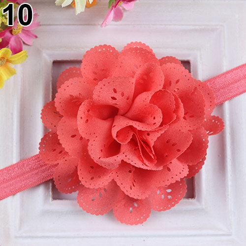 Baby Girls Kids Fashion Hollow Lace Flower Headband Headwear Hair Band Accessory