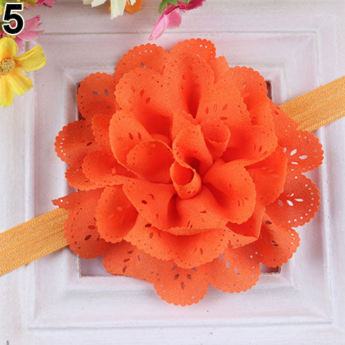 Baby Girls Kids Fashion Hollow Lace Flower Headband Headwear Hair Band Accessory