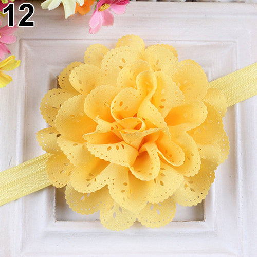 Baby Girls Kids Fashion Hollow Lace Flower Headband Headwear Hair Band Accessory