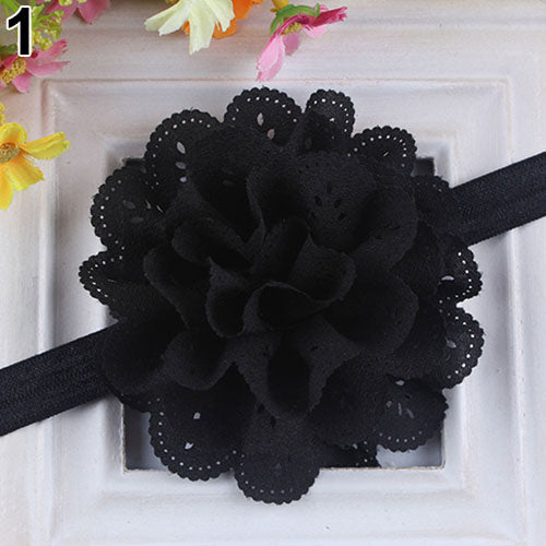 Baby Girls Kids Fashion Hollow Lace Flower Headband Headwear Hair Band Accessory