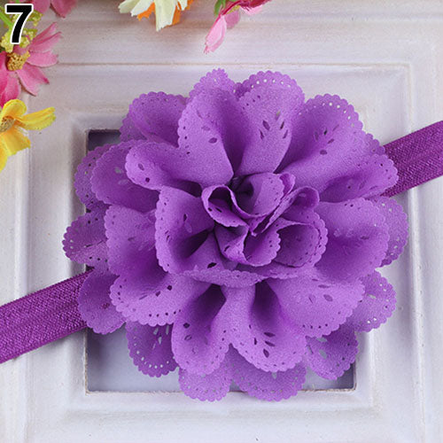 Baby Girls Kids Fashion Hollow Lace Flower Headband Headwear Hair Band Accessory