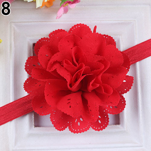 Baby Girls Kids Fashion Hollow Lace Flower Headband Headwear Hair Band Accessory