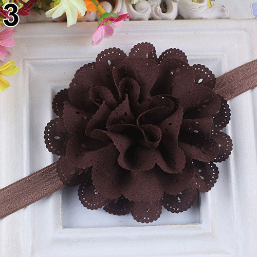 Baby Girls Kids Fashion Hollow Lace Flower Headband Headwear Hair Band Accessory