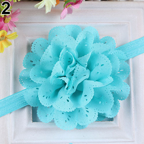 Baby Girls Kids Fashion Hollow Lace Flower Headband Headwear Hair Band Accessory