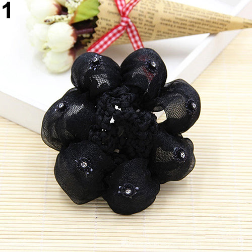 Fashion Kids Girls Involucres Pattern Hair Net Cover Dance Balls Hairnet Hair Accessory