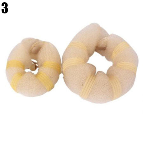 2Pcs/Set Fashion Hair Styling Elegant Magic Style Bun Makers Hairstyle Updo DIY
