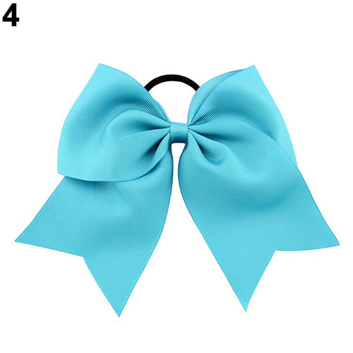 Sweet Baby Kids Girls Ponytail Holder Hair Tie Bowknot Decor Elastic Band Headband