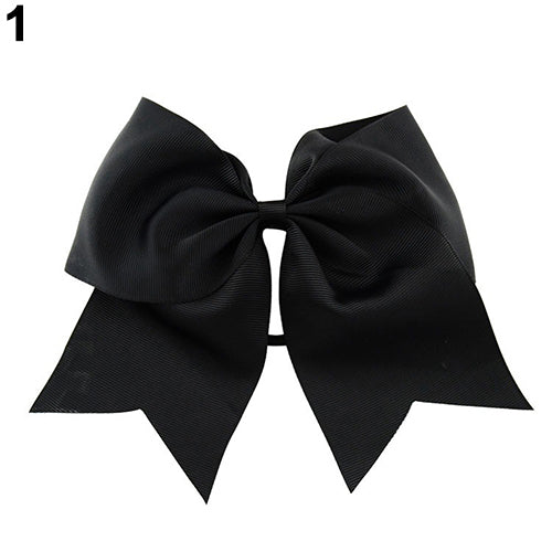 Sweet Baby Kids Girls Ponytail Holder Hair Tie Bowknot Decor Elastic Band Headband